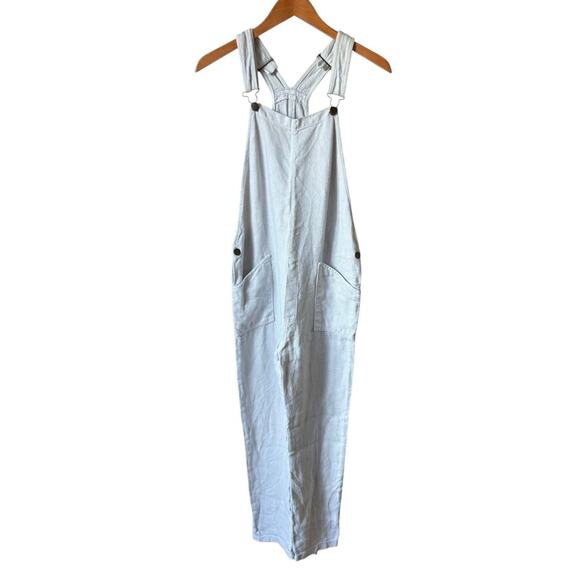 Matteo Los Angeles Vintage Linen Light Blue Girls Jumpsuit Size XXL Juniors - Picture 1 of 10